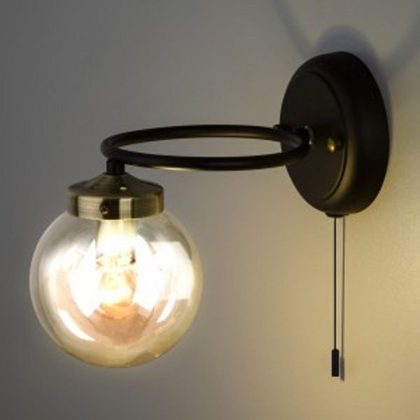 Бра Strotskis Link 1x60 Вт E14 черный 70104/1