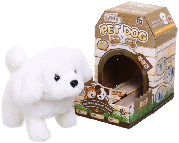 Іграшка інтерактивна MERX Limited цуценя біле 13х18х15 см MX0297328