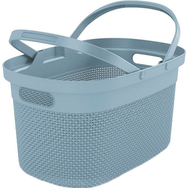 Кошик KIS 247848 Filo з ручками сіро-блакитний 240x300x460 мм