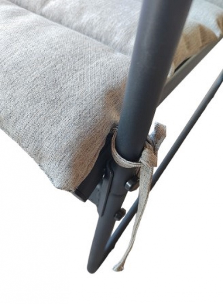 Комплект металлической мебели Indigo ДАНИЕЛА стол + софа + 2 кресла серый/графит