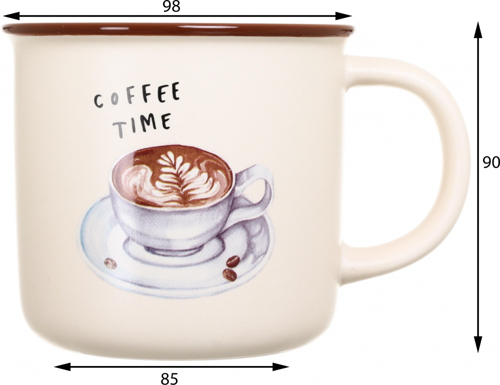 Чашка Fiora Retro Coffee 355 мл