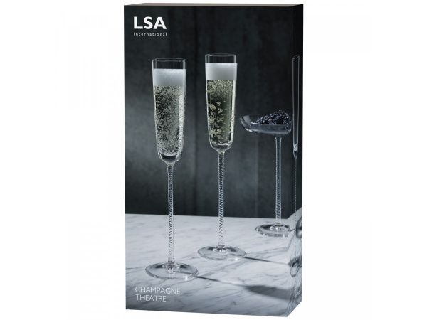 Набор бокалов для шампанского Champagne Theatre серый 120 мл 2 шт. 120 мл 2 шт. LSA 