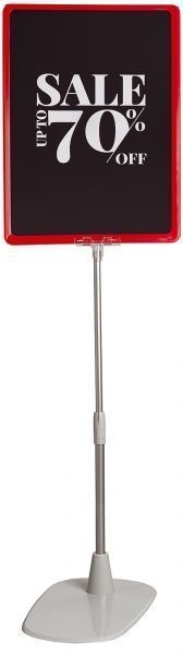 Стійка інформаційна А4 червона Infostand (2 комплекти)