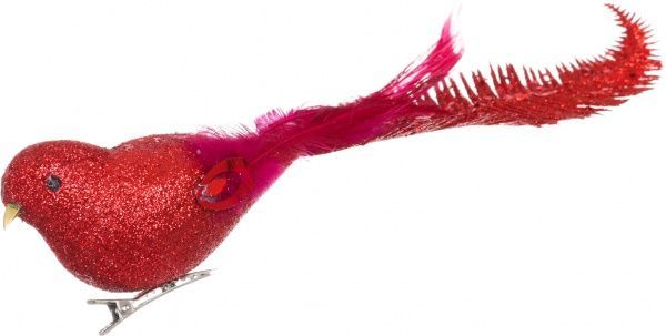 Декорація новорічна Пташка з пір'яним хвостом 25 см EPI-EYJY7947-14 