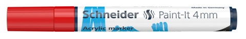Маркер акриловий Schneider Paint-it 320 4 мм S120202 червоний 