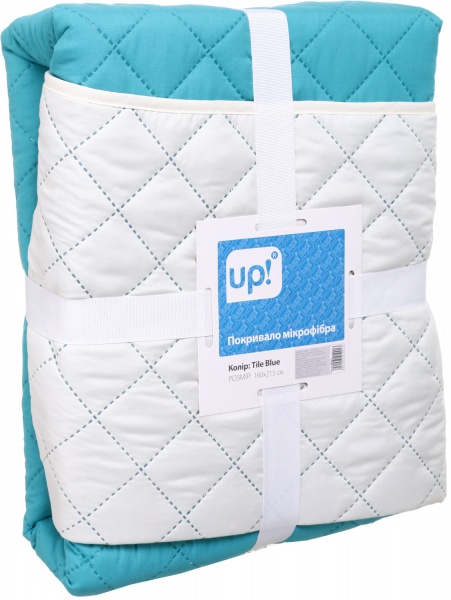 Покривало Tile Blue 160x215 см UP! (Underprice) бірюзовий 