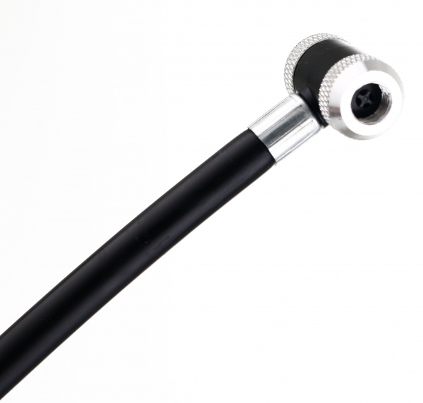 Насос для велосипеда MaxxPro 24x235 мм серебряный с черным M19-02A