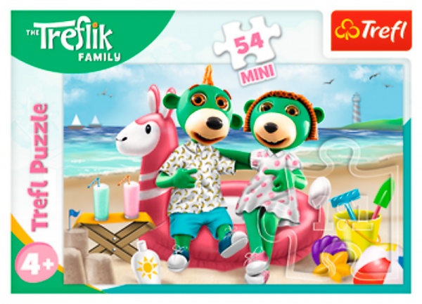 Пазлы Trefl Веселый мир Трефлика 54199
