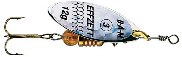 Блесна-вертушка DAM Effzett Predator 3 г silver/glitter