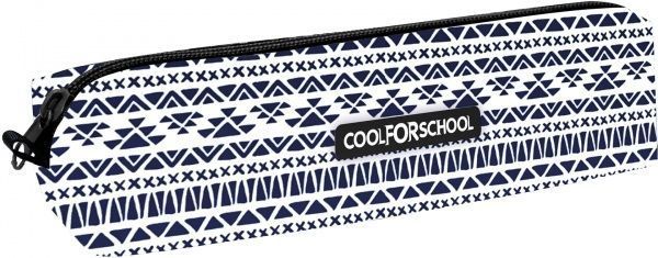 Пенал школьный мягкий Ornament CF85214 Cool For School бело-синий