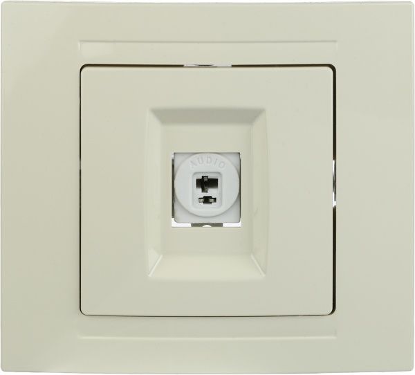 Розетка акустична Gunsan Moderna кремовий MD 29 12 133