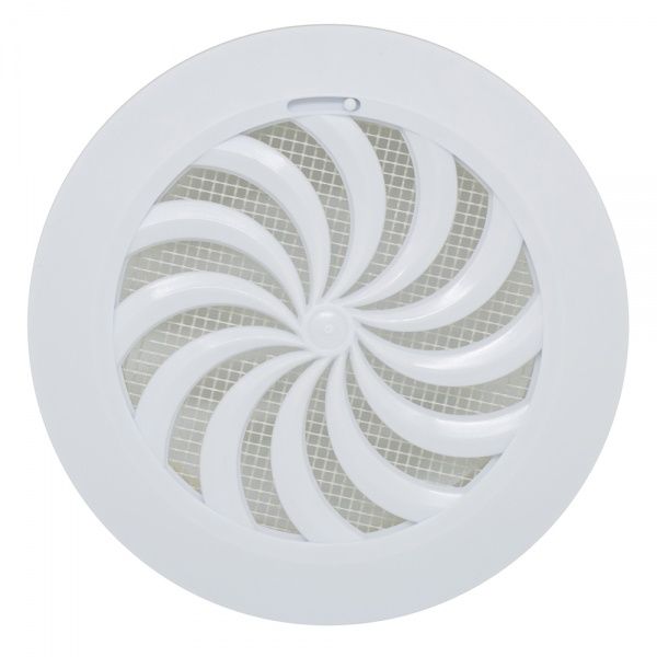 Гратка для вентиляції MISLT Т-95 100x100 мм пластик білий