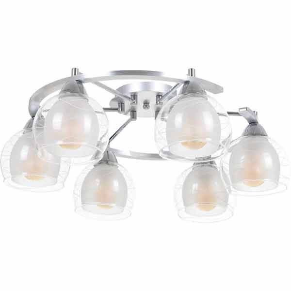 Люстра потолочная Accento lighting Bordo ALPL-PLE85-6 6x60 Вт E27 хром 