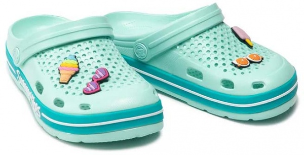 Сабо Coqui Lt. Mint/Turquoise Summer + Amulet 6413-409-4419 р.EUR 41 бирюзовый