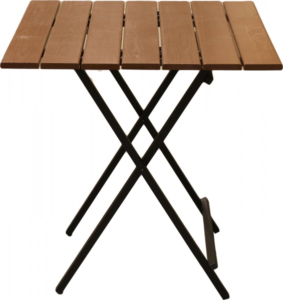 Стол деревянный раскладной UBC Group EGO М166-4 70x70 см коричневый 