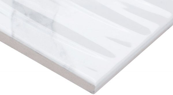 Плитка Атем Calacatta R Wave GR 25x75 2 сорт 