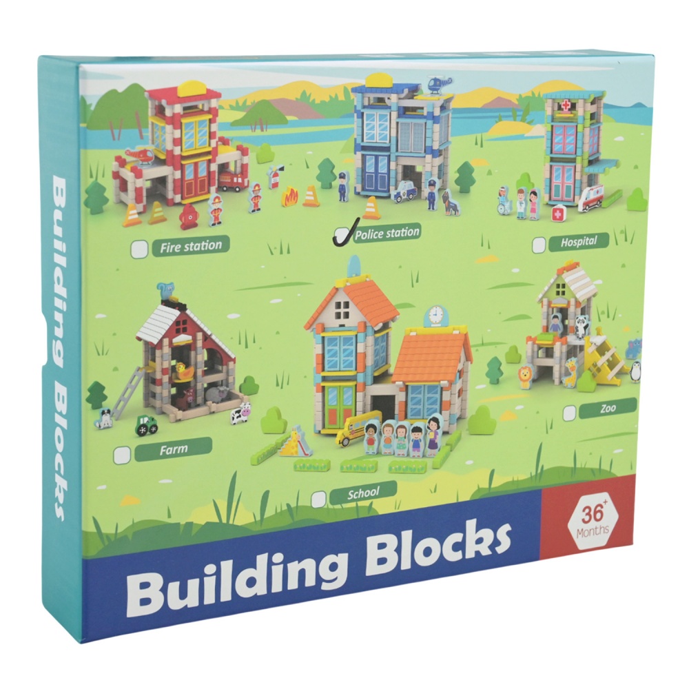 Конструктор деревянный Shantou Полиция C9435