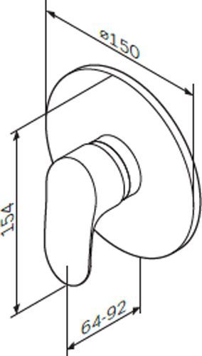 Змішувач для душу AM.PM LikeF8075000