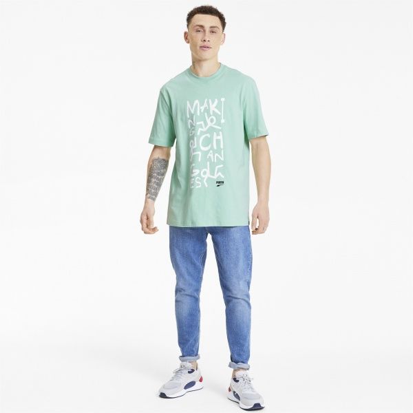 Футболка Puma Downtown Graphic Tee 59636932 M зеленый