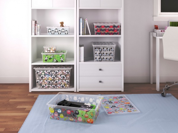 Ящик для зберігання KIS 241693 Cute Animals Cube 27 л 250x340x400 мм