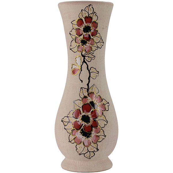 Ваза керамическая белая Карина 40х13 см