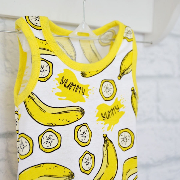 Боди детское унисекс Blanka Бананчик р.68 желтый 12914 