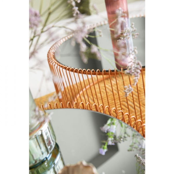 Стіл декоративний KARE Design Wire Copper 34x70x70 см набір з 2 шт. 
