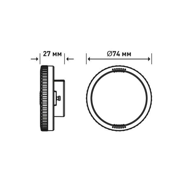Лампа світлодіодна Maxus 7 Вт матова G53 220 В 4100 К 1-GX53-7W