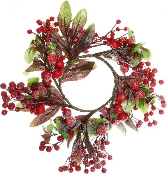Веточка декоративная Кольцо с калиной RS1H762-1 