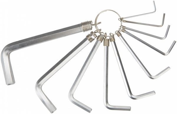 Набір ключів шестигранних Topex 1,5-10 мм 35D954