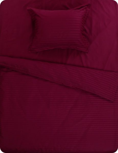 Комплект постільної білизни Exclusive Purple 1,5 бордовий La Nuit 
