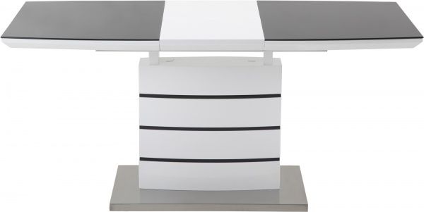 Стіл обідній GT Racer DT8053-2 (140-180x80x76) White/Gray 