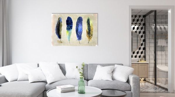 Картина Перья синее AQUA-7 50x70 см ЕО171 