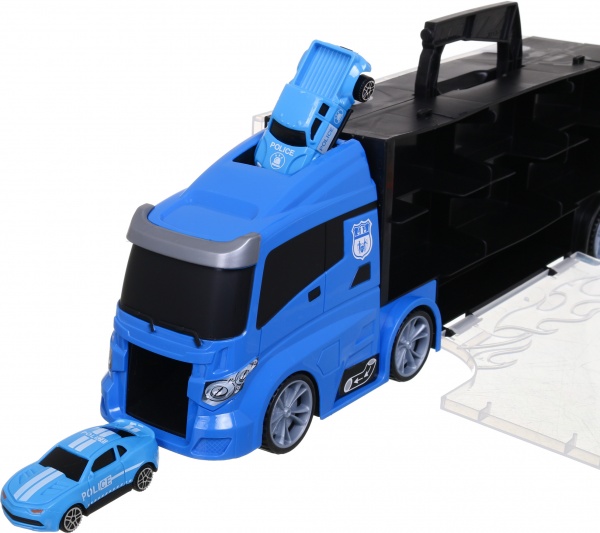 Игровой набор Shantou полиция грузовик-кейс 39.8x13 см голубой 666-08K