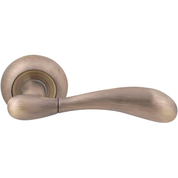 Ручка на розетке  RDA Imola матовая античная латунь