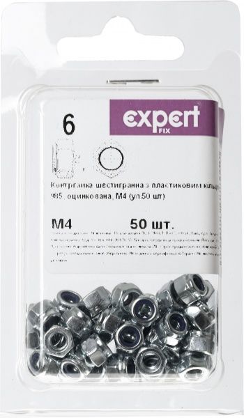 Контргайка шестигранная М4 50 шт Expert Fix