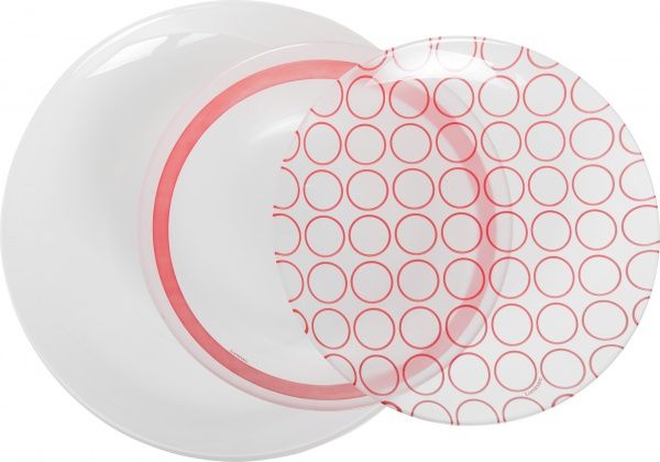 Сервіз столовий Zelie на 6 персон 18 предметів N2232 Luminarc