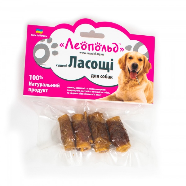 Лакомство Леопольд рулетик с мясом индюка 4 шт.