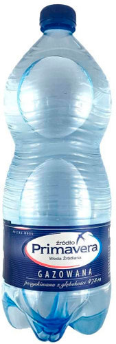 Вода минеральная Primavera родниковая слабогазированная 1 л 