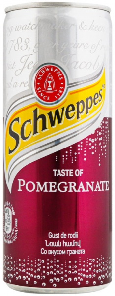 Безалкогольный напиток Schweppes Гранат 0,25 л 