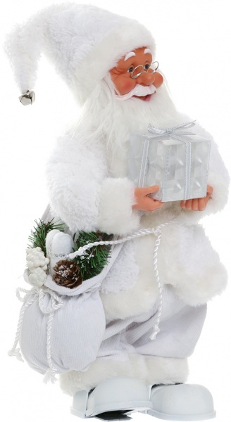 Декоративная фигура Дед Мороз с подарком 36 см 