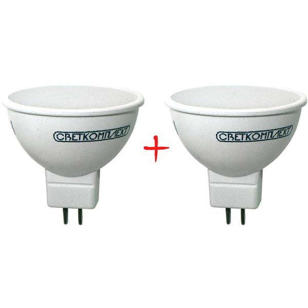 Лампа LED Светкомплект MR16 E 5 Вт GU5.3 холодный свет 2 шт