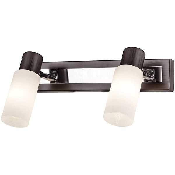 Спот Victoria Lighting 2x40 Вт E14 хром/венге SETT/PL2 
