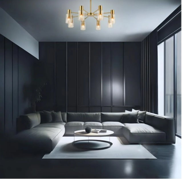 Люстра Miorro Impero металл/стекло8x40 Вт E14 медь 51-311-065