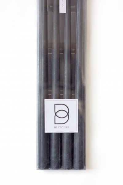 Набір свічок black 45 см 4 шт.