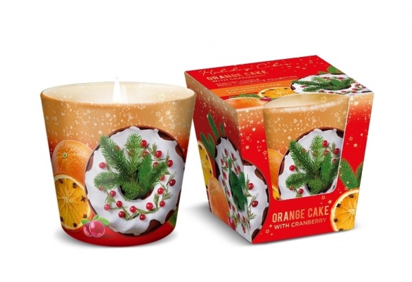 Свічка ароматична Bartek Candles Святковий пиріг 115 г 