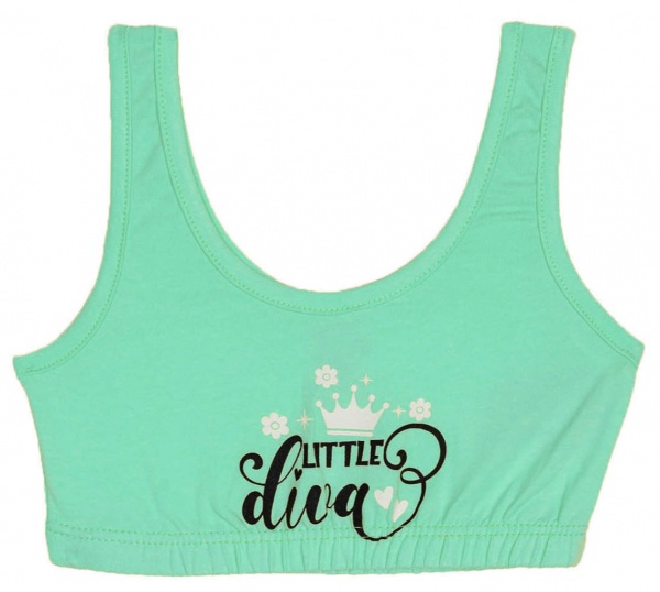 Топ KOSTA для девочки р.146–152 возраст от 10 лет зеленый 2130-6