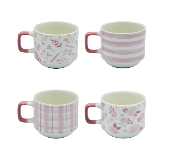 Чашка чайная Vittora Розовые занавески 270 мл VT-C-208270 в ассортименте