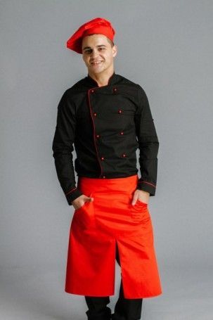 Фартух від пояса Lux-Form по гомілку р. універсальний червоний