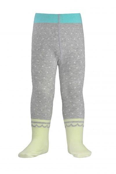 Колготки детские Conte-Kids Tip-Top 383 р.80-86 серо-салатовый 